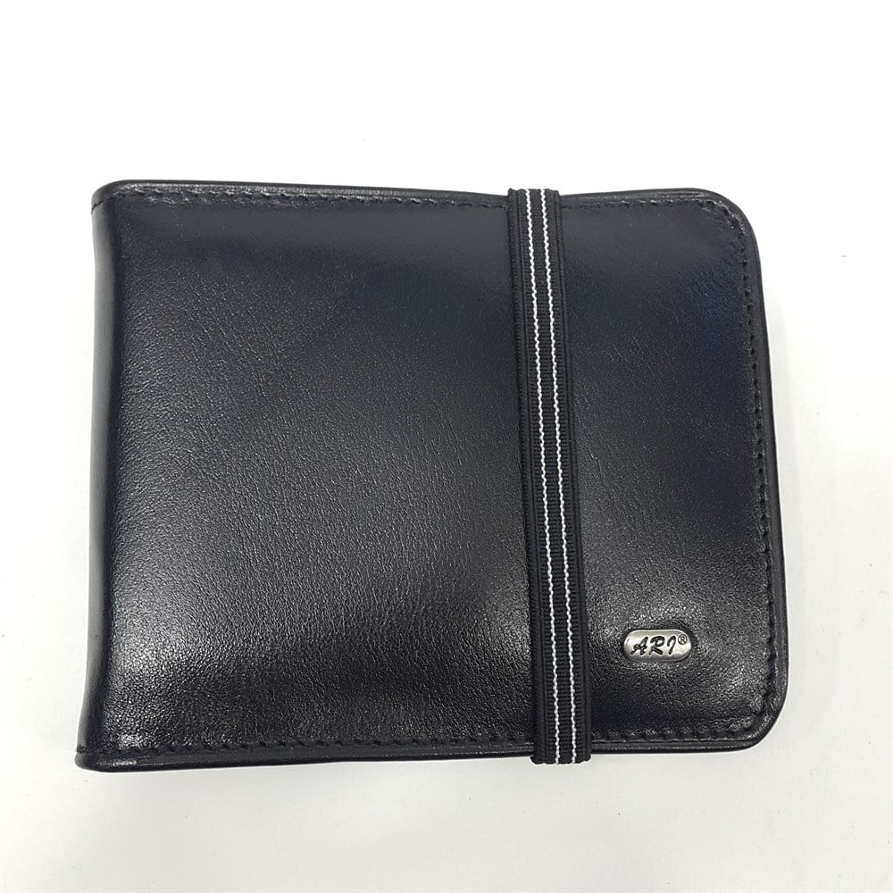 Siyah-Taba-Kahve Renkte Yatay Model Hakiki Deri Lastik Tasarım Kartlık