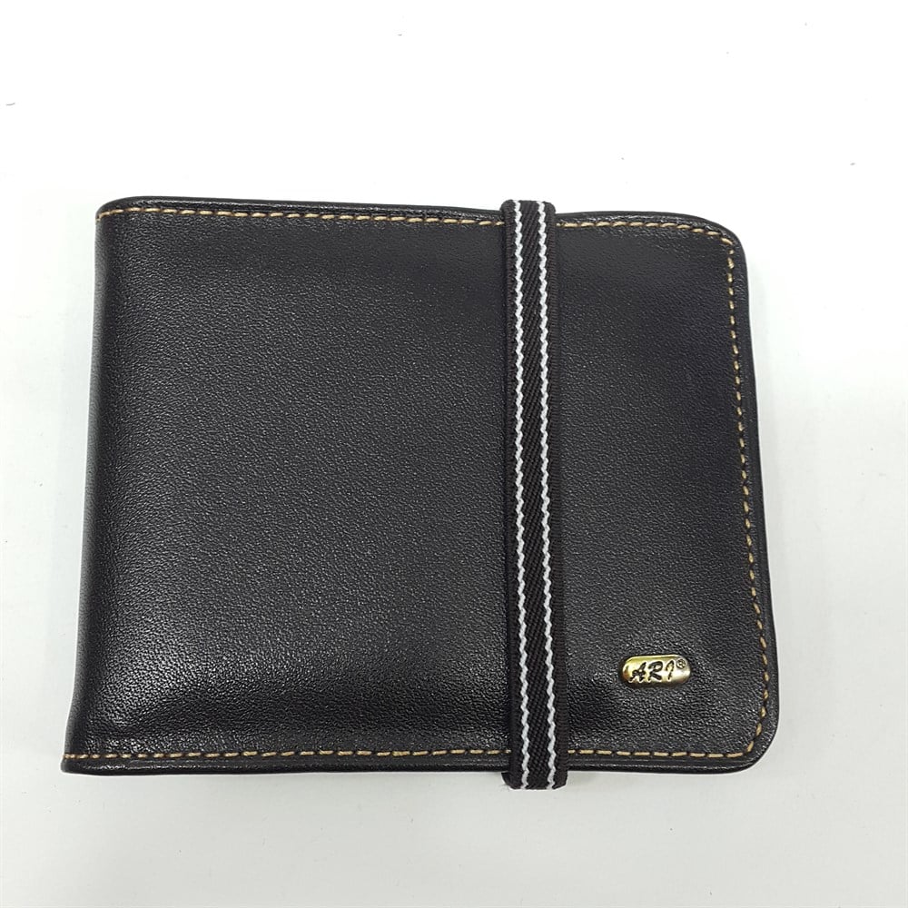 Siyah-Taba-Kahve Renkte Yatay Model Hakiki Deri Lastik Tasarım Kartlık