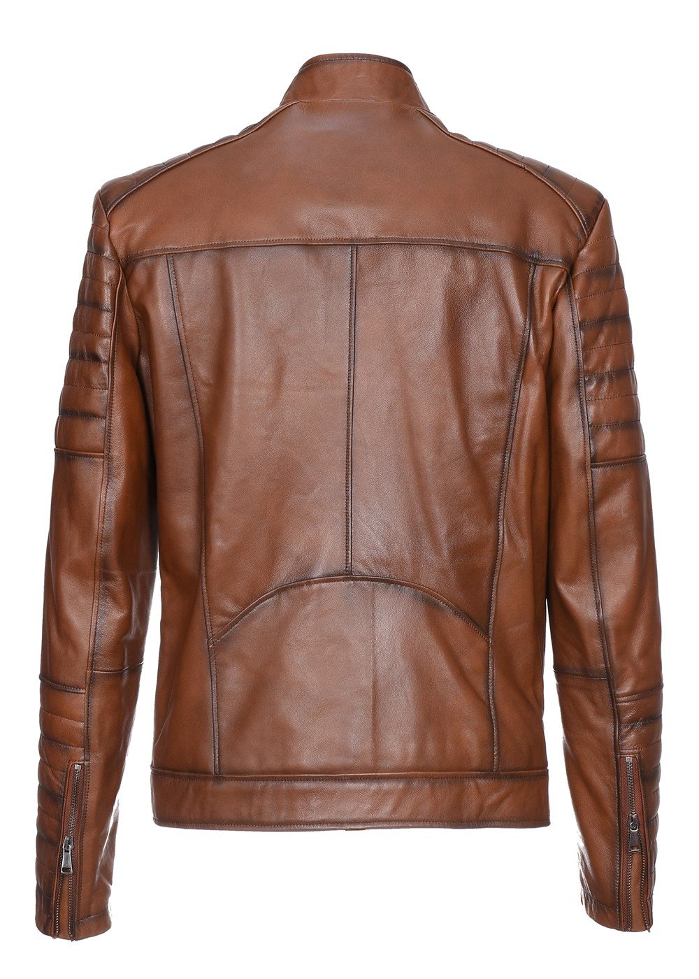 Spor Model Erkek Deri Mont Taba Renk