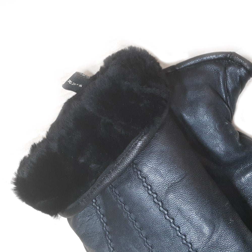 Taba Komple Koyun Kürklü Bayan Eldiven