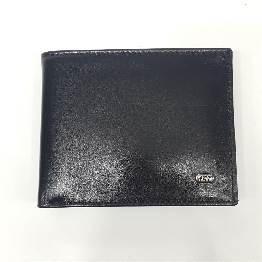 Taba-Siyah-Kahve Renkte Kartlık, Kimlik Ve Bozuk Para Bölmeli Yatay Deri Cüzdan