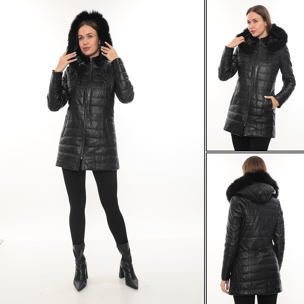 Tüylü Kapişonlu Uzun Model Şişme Kadın Mont 