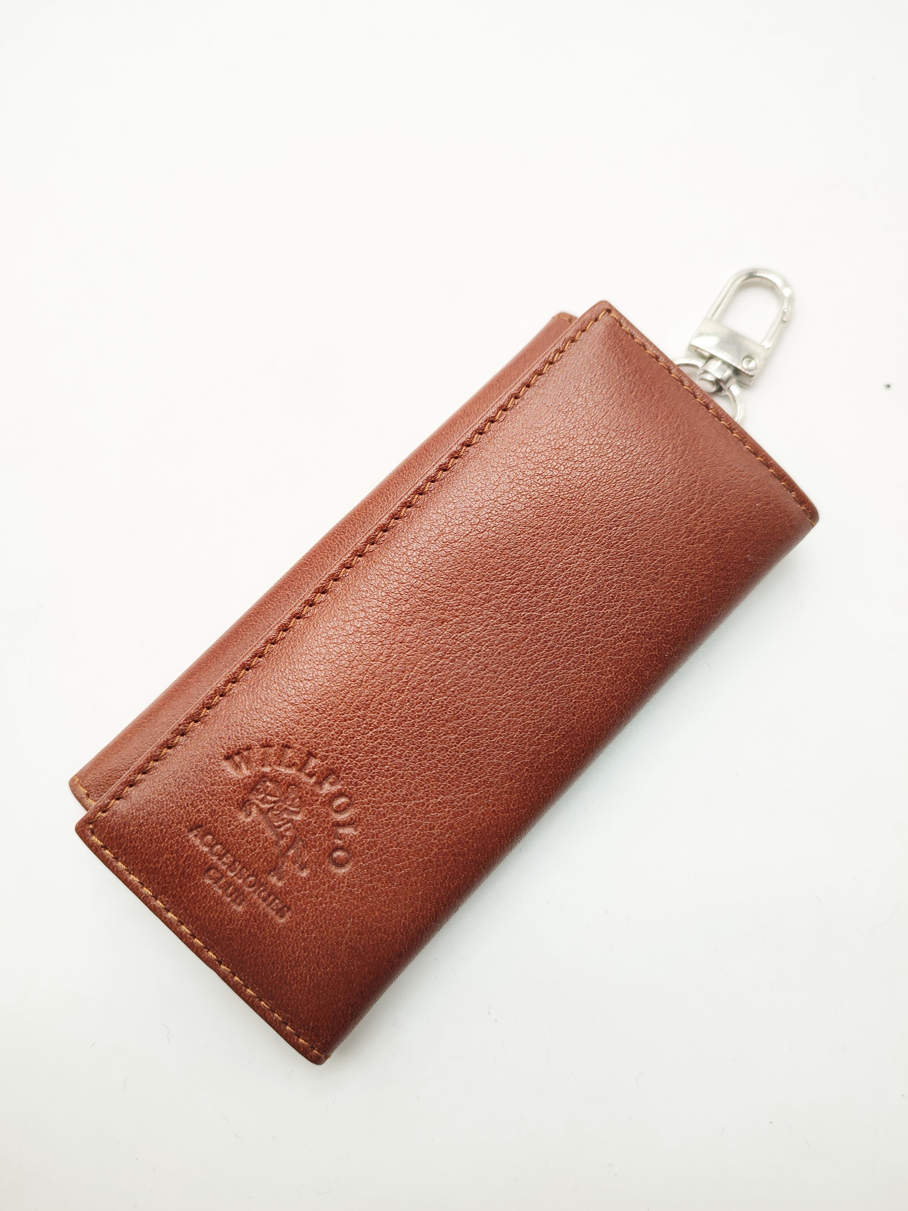 Uzun Model Deri Anahtarlık Taba Renk