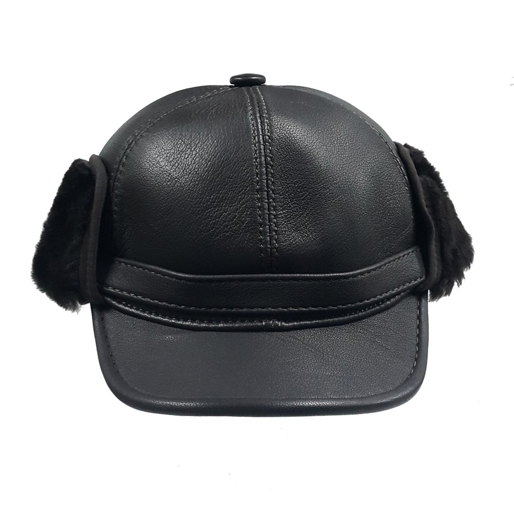 Yana Çıtçıtlanabilen Siperli Kürk Şapka