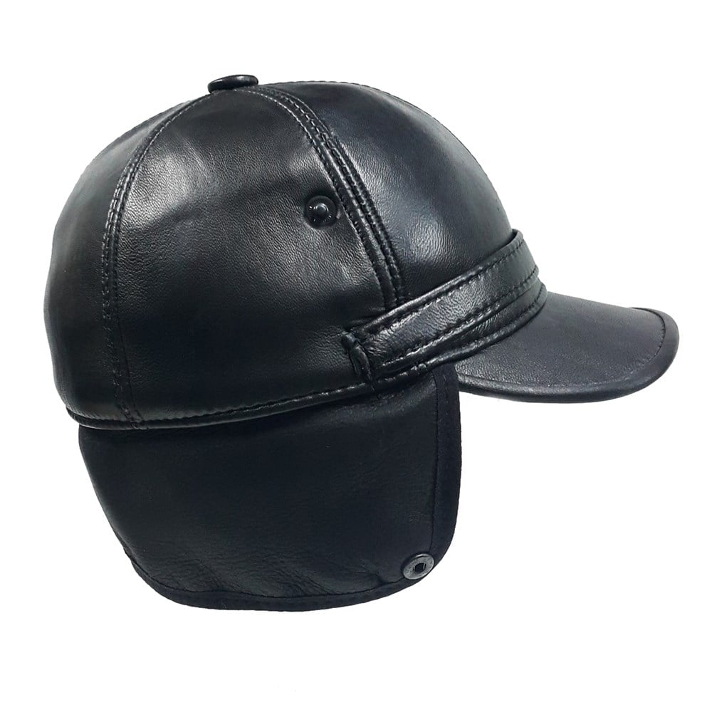 Yana Çıtçıtlanabilen Siperli Kürk Şapka