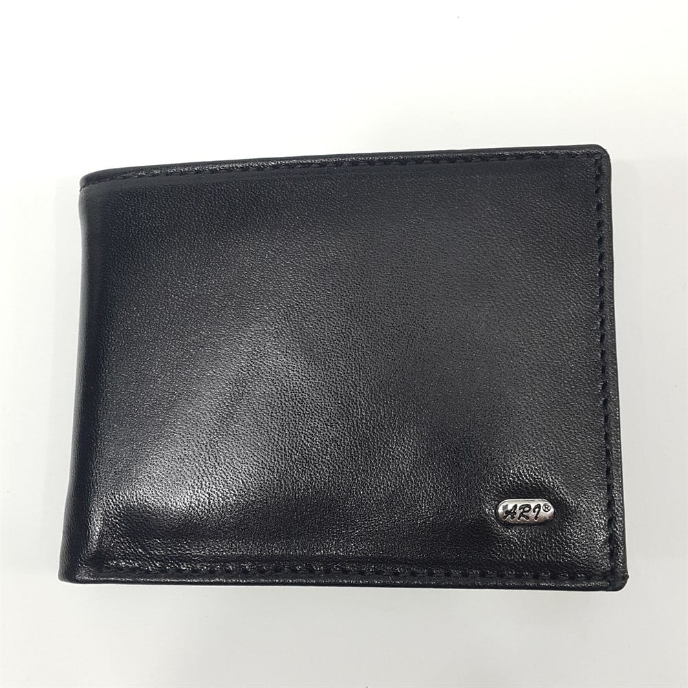 yatay erkek deri cüzdan bozuk para gözlü