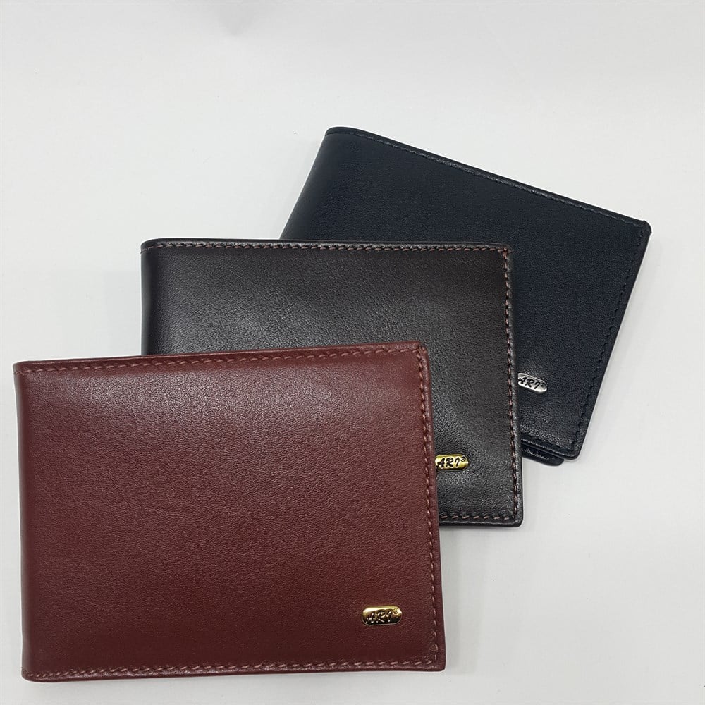 yatay model erkek deri cüzdan