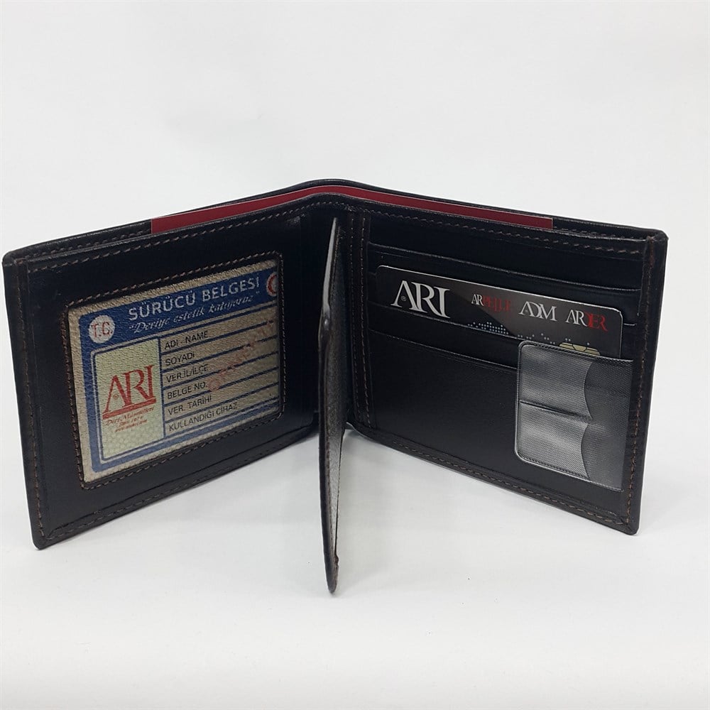 yatay model erkek deri cüzdan