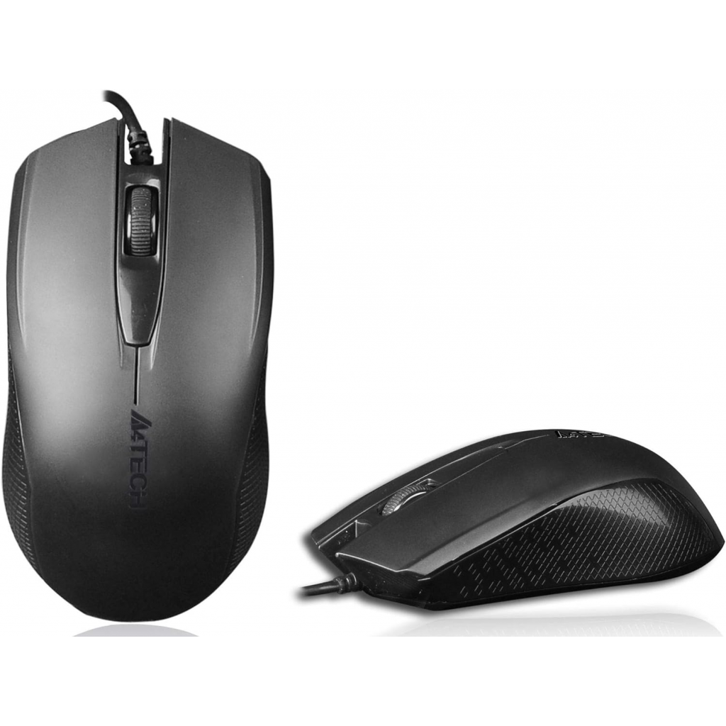A4 TECH OP-760, Siyah, V-Track, 1000dpi, 3 Buton, Usb Kablolu, Optik Mouse