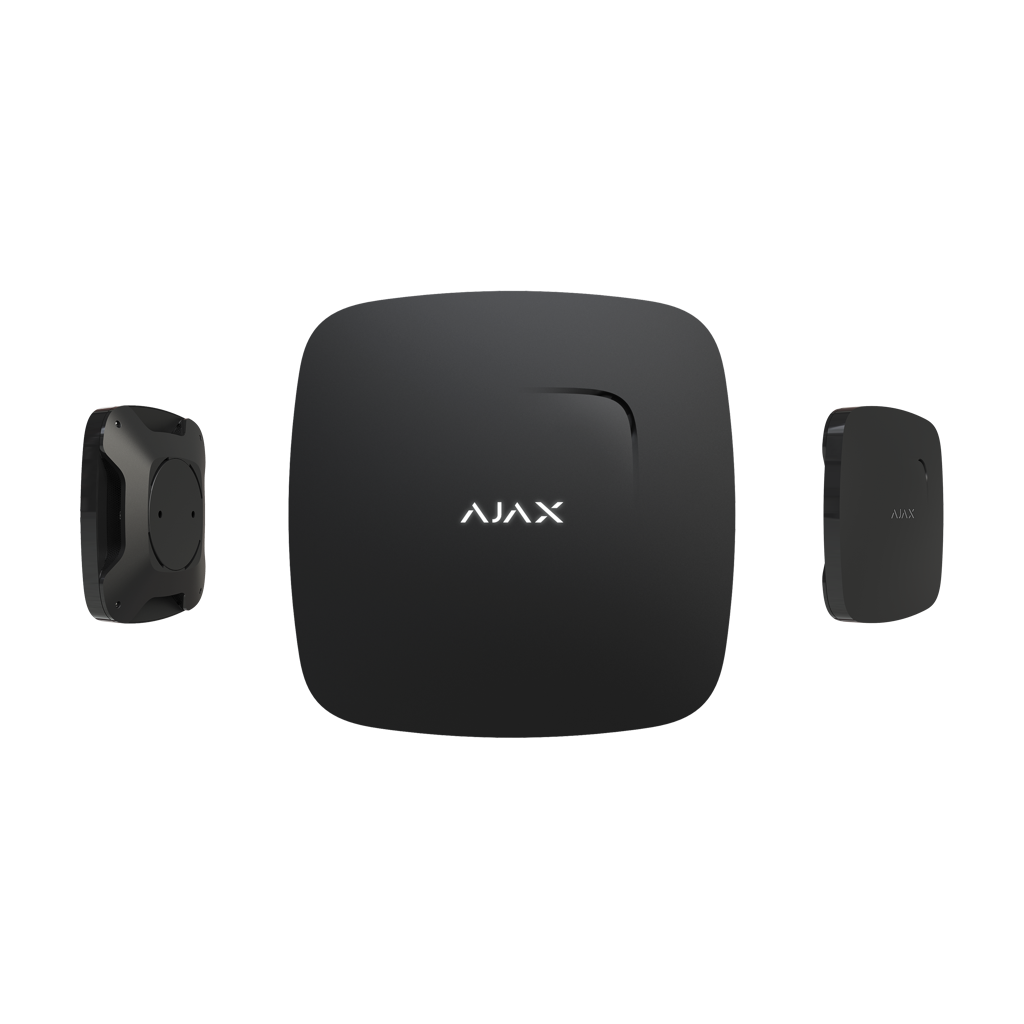AJAX  Fire Protect, Kablosuz, Isı ve Duman Dedektörü, SİYAH