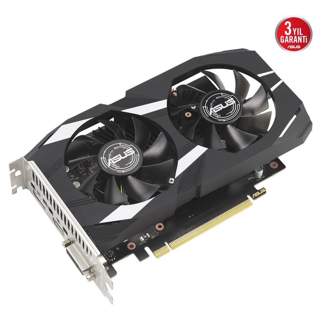 ASUS DUAL-RTX3050-O6G, 6GB, GDDR6, 96Bit, 1xHDMI, 1xDP, 1xDVI GAMING Ekran Kartı