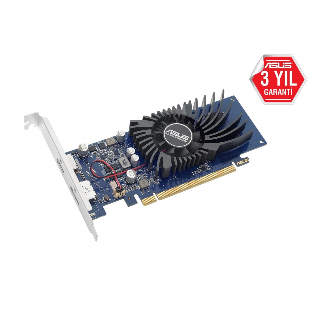 ASUS GT1030-2G-BRK, 2Gb, GDDR5, 64Bit, 1xHDMI, 1xDP, GAMING Ekran Kartı