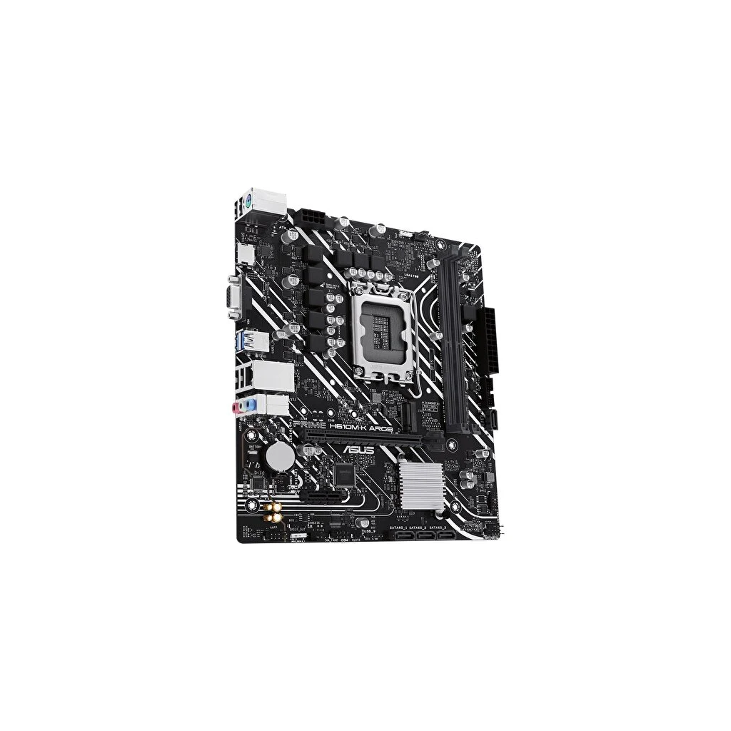 ASUS PRIME H610M-K ARGB, 2xDDR5, M.2,D-SUB, HDMI,12-13.14.Nesil, LGA1700 Soket, Anakart