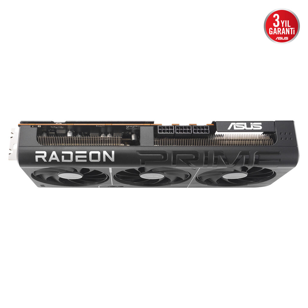 ASUS PRIME-RX9070XT-O16G, 16Gb, 256Bit, GDDR6, 1xHDMI, 3xDP, GAMING Ekran Kartı