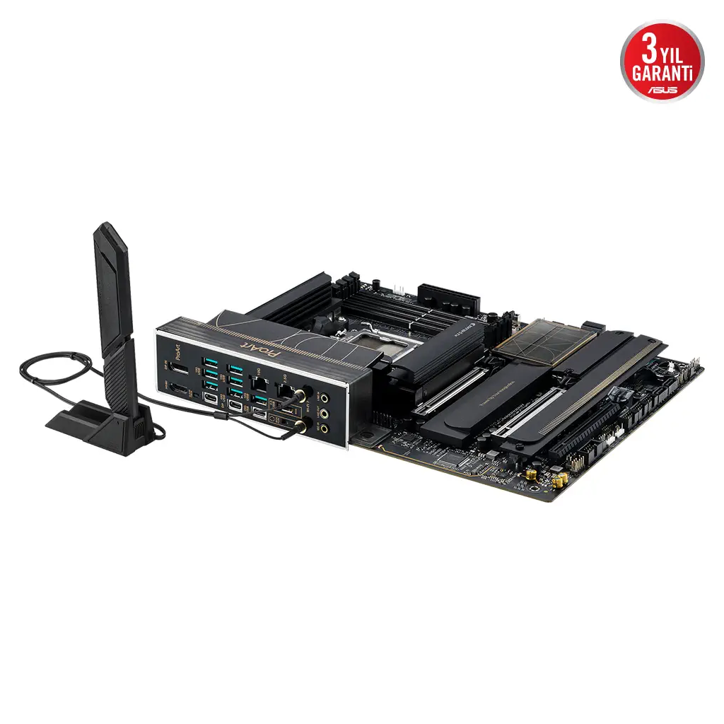 ASUS PROART X870E-CREATOR WIFI, 4xDDR5, 4xM.2, HDMI, DP, Type-C, PCIe 5.0, Wi-Fi 7, Bluetooth v5.4, AM5 Soket GAMING Anakart
