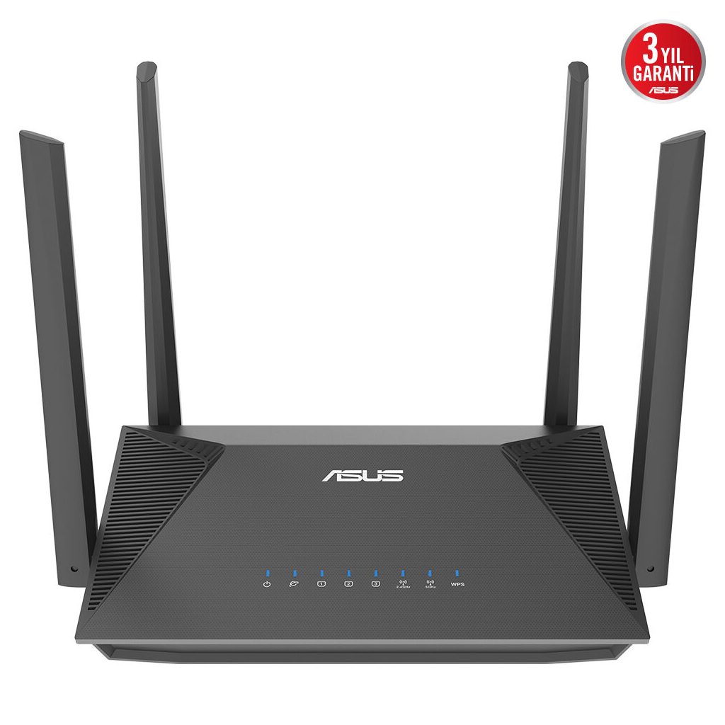 ASUS RT-AX52 Pro, AX3000, 3 Port, 3000Mbps,  Dual Band, WİFİ 6, AiMesh, Extendable Router