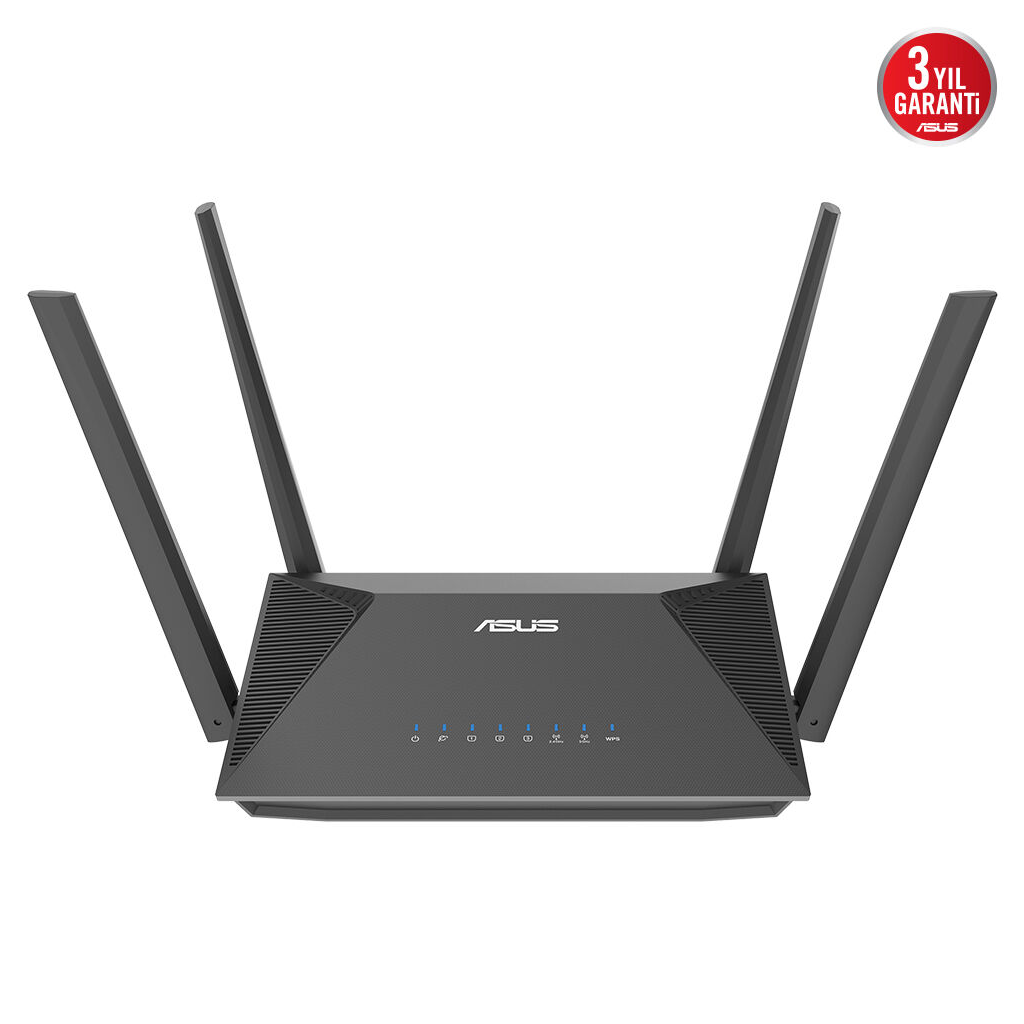 ASUS RT-AX52 Pro, AX3000, 3 Port, 3000Mbps,  Dual Band, WİFİ 6, AiMesh, Extendable Router