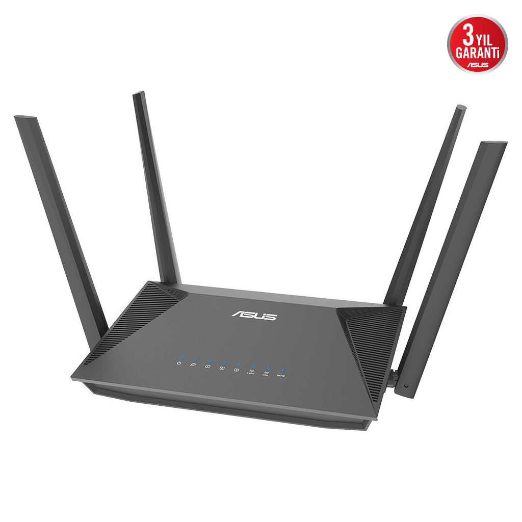 ASUS RT-AX52 Pro, AX3000, 3 Port, 3000Mbps,  Dual Band, WİFİ 6, AiMesh, Extendable Router