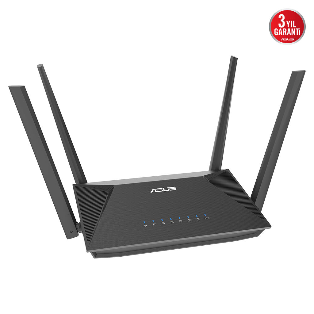 ASUS RT-AX52 Pro, AX3000, 3 Port, 3000Mbps,  Dual Band, WİFİ 6, AiMesh, Extendable Router