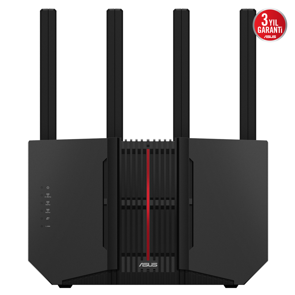 ASUS RT-BE92, BE9700, 4 Port, 9700Mbps, Tri Band, 6GHz WİFİ 7, AiMesh, Gigabit Extendable Router