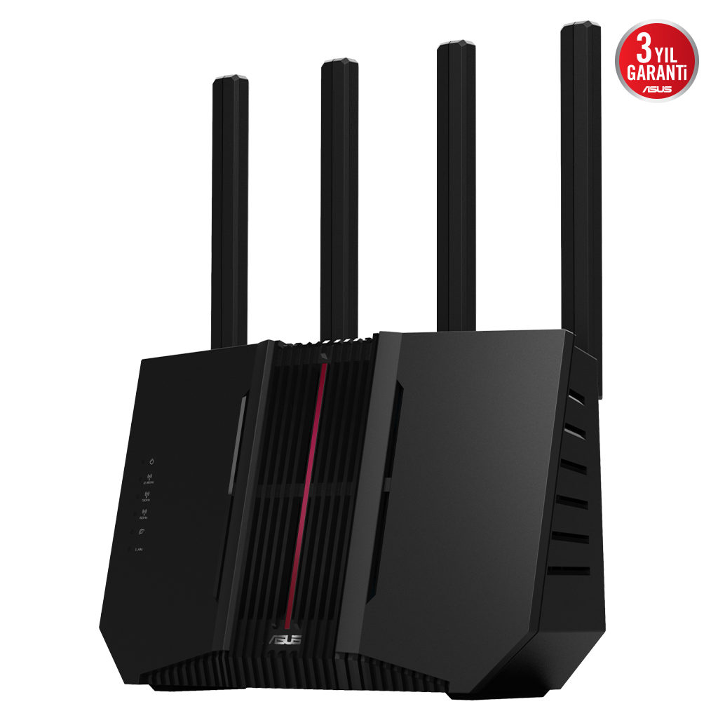 ASUS RT-BE92, BE9700, 4 Port, 9700Mbps, Tri Band, 6GHz WİFİ 7, AiMesh, Gigabit Extendable Router