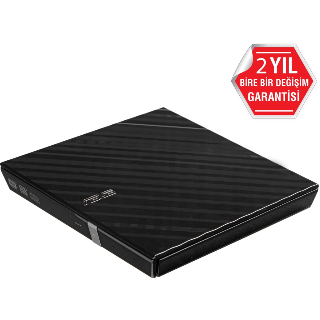 ASUS SDRW-08D2S-U Lite, Usb 2.0, External, Siyah, Slim, Optik Okuyucu/Yazıcı