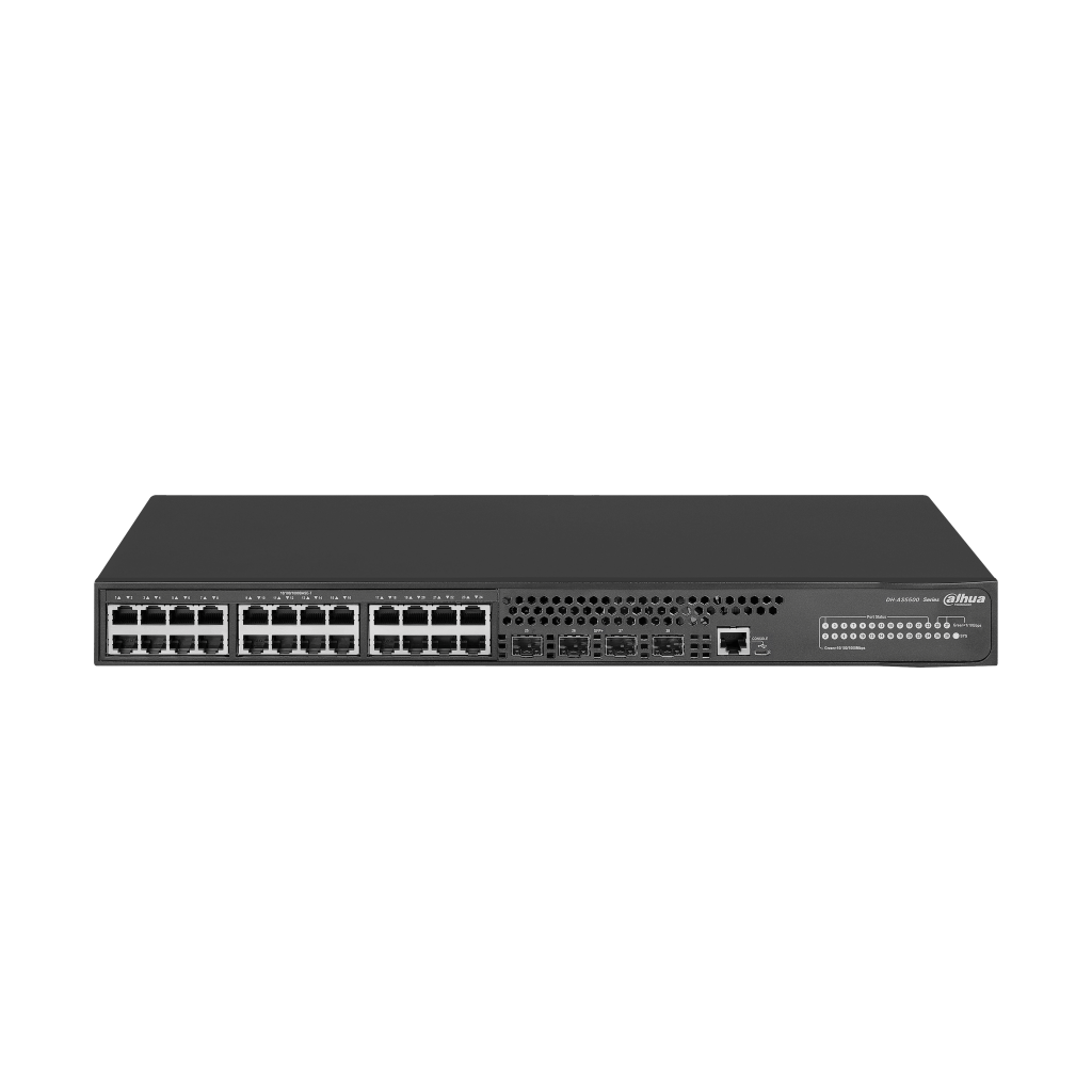 DAHUA AS5500-24GT4XF, 24 Port Gigabit,  4 Port 10G SFP,  L3 Yönetilebilir, Rack Mount Switch