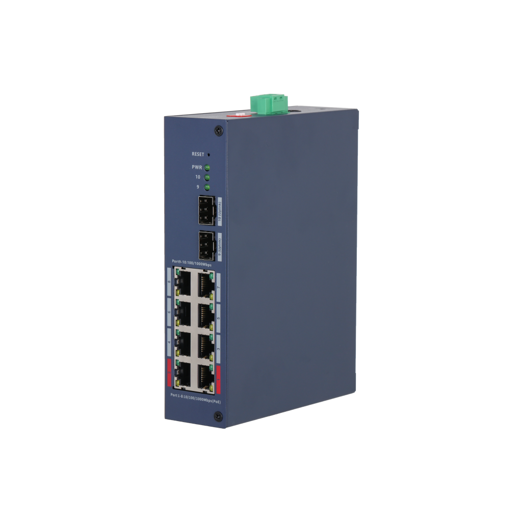 DAHUA CHS4210-8GT-110, 8 Port, Gigabit, PoE 110W, 2 Port Uplink, 2 Port SFP, Cloud Yönetilebilir, Switch
