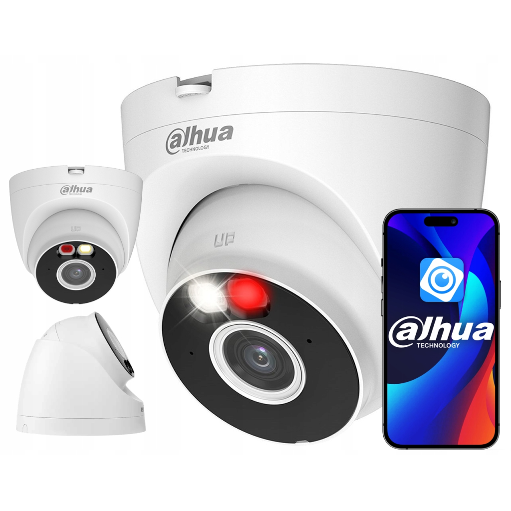 DAHUA IPC-HDW1539DA-SW-PV, 5Mpix, 2,8mm Lens H265, Dual Smart Light, IP66, Wifi, Dahili Mikrofon, Dome IP Kamera