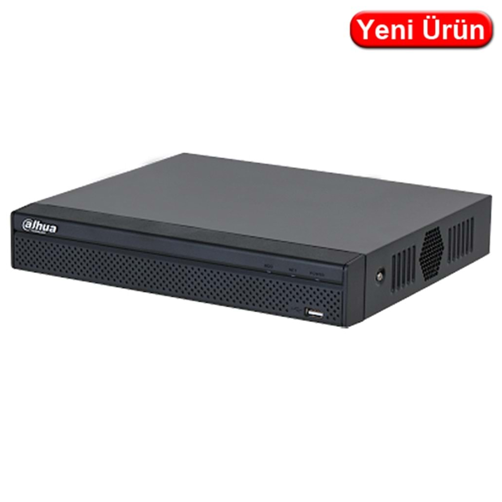 DAHUA NVR2104HS-4KS3, 4Kanal, 12Mpix, H265+, 1 HDD Desteği, 1080P Kayıt, 80Mbps Bant Genişliği, NVR