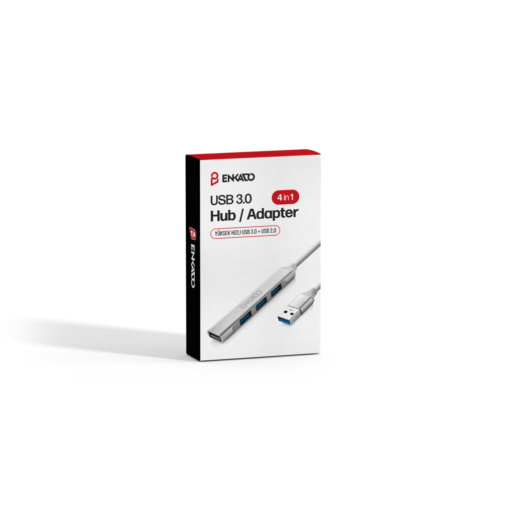 ENKADO EKD-UH60, USB3.0 to 3xUSB 2.0, 1xUSB 3.0, Metal, USB HUB