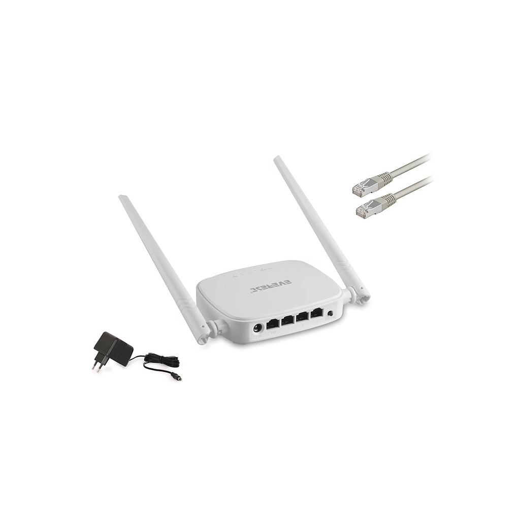 EVEREST EWR-301, 4Port, 300Mbps, 2.4Ghz Wifi, Masaüstü, Megabit, Repeater, Router, Access Point