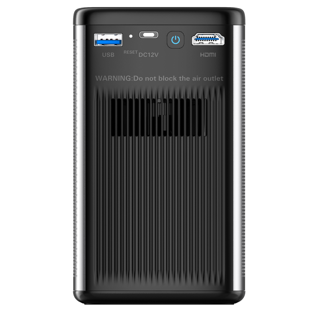 EVEREST PJ-DLP21, Gri, 5400 Lümen, 4K Destekli, 1xType-C, 1xHDMI, 1xUSB, WiFi, Bluetooth, 30.000 Saat Led Ömrü, 2x5W Speaker, 8000mAh Batarya, Taşınabilir, Android 9.0, 4K Projeksiyon Cihazı