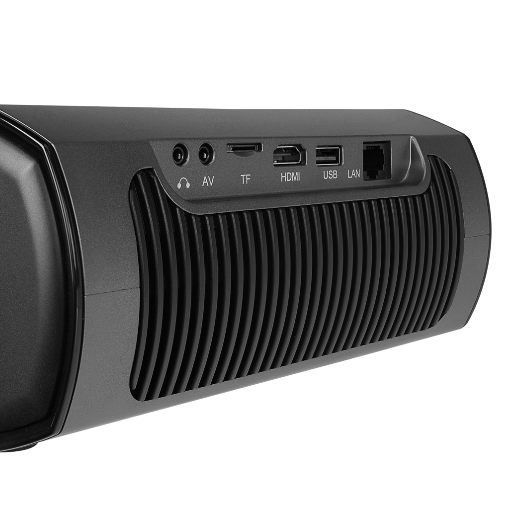 EVEREST PJ06, Siyah, 9800 Lümen, 1920X1080, 1xHDMI, 1xUSB, TF Soket, WiFi, 1xLAN, Bluetooth, 50.000 Saat Led Ömrü, 3W Speaker, Android 9.0, FULL HD Projeksiyon Cihazı