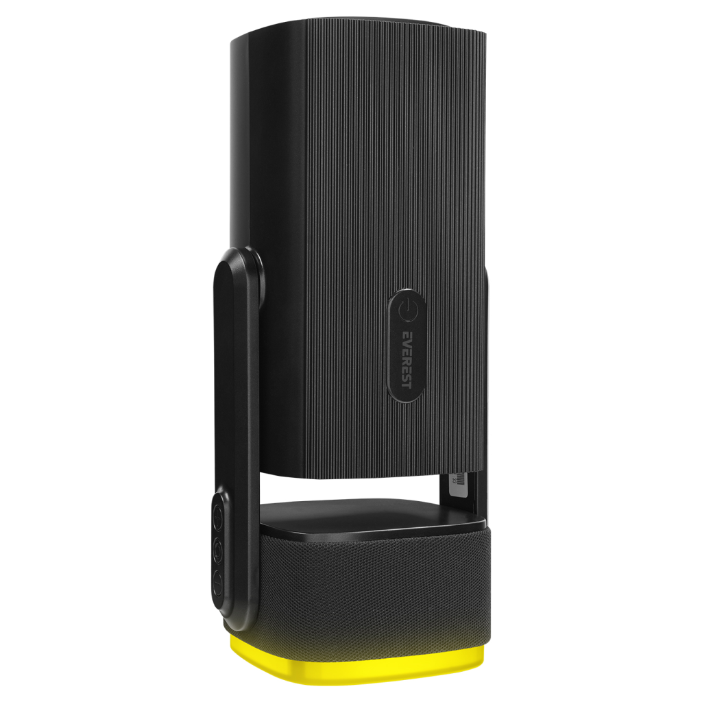 EVEREST PJ08, Siyah, 5200 Lümen, 1280x720, 1xHDMI, 1xUSB, WiFi, Bluetooth, 30.000 Saat Led Ömrü, 6W Speaker, 5200mAh Batarya, Taşınabilir, Android 11, 4K Destekli Projeksiyon Cihazı