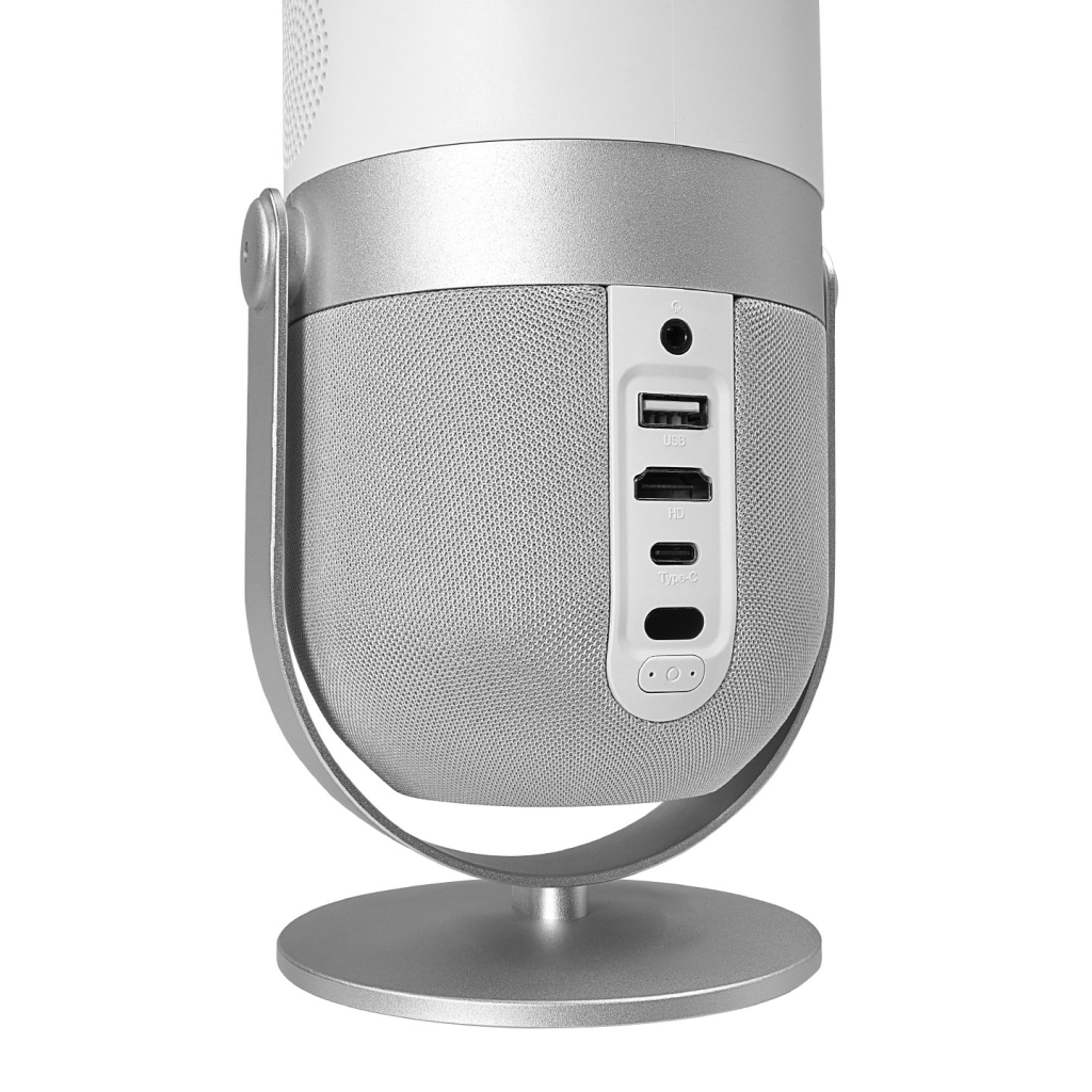 EVEREST PJ09, Beyaz, 4500 Lümen, 1280X720, 1xType-C, 1xHDMI, 1xUSB, WiFi, Bluetooth, 50.000 Saat Led Ömrü, 3W Speaker, Android 9.0, FULL HD Projeksiyon Cihazı
