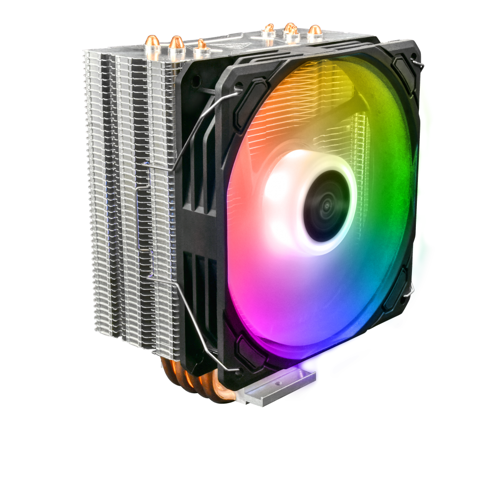 GAMDIAS BOREAS E1-410, ARGB, 120mm, CPU  Kule Tipi Hava Soğutma, Doğrudan Temas Teknolojisine Sahip 4 adet Gelişmiş Bakır Isı Borusu (AMD AM4-AM5 ve INTEL Tüm işlemciler ile uyumlu)