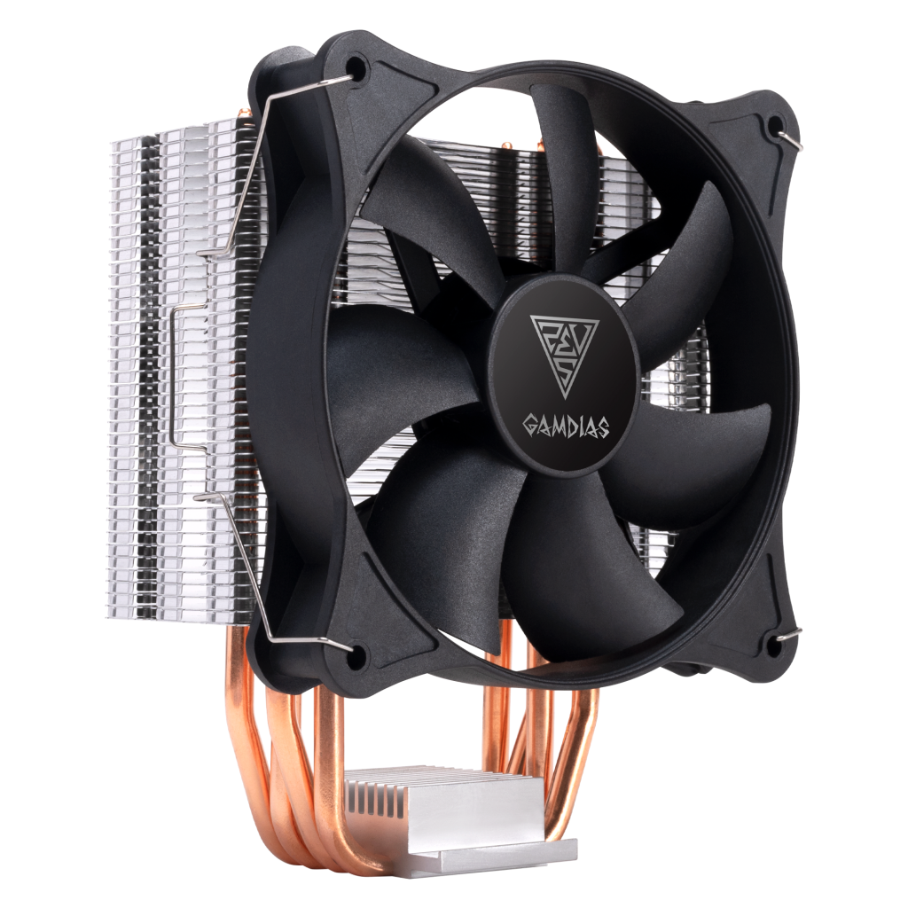 GAMDIAS BOREAS E1-410 MONO, 120mm, CPU  Kule Tipi Hava Soğutma, Doğrudan Temas Teknolojisine Sahip 4 adet Gelişmiş Bakır Isı Borusu (AMD AM4 ve INTEL Tüm işlemciler ile uyumlu)