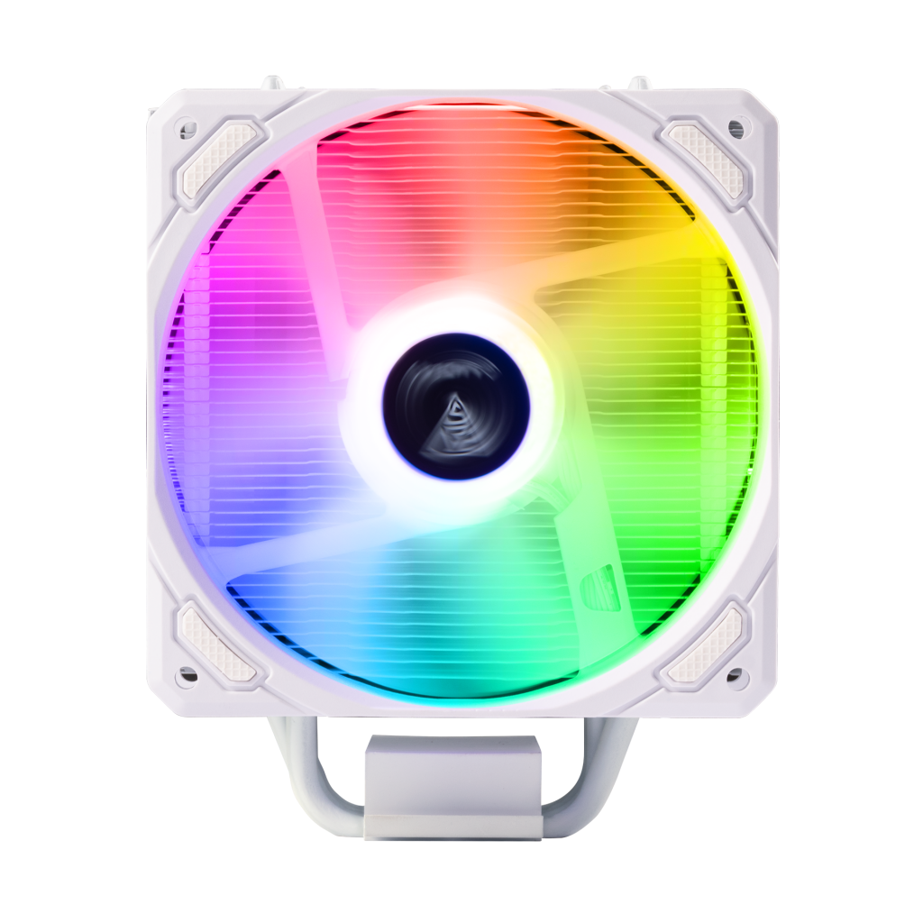 GAMDIAS BOREAS E1-410 WH, White Edition, 120mm, CPU Kule Tipi Hava Soğutma, Doğrudan Temas Teknolojisine Sahip 4 adet Gelişmiş Bakır Isı Borusu (AMD AM4-AM5 ve INTEL Tüm işlemciler ile uyumlu)