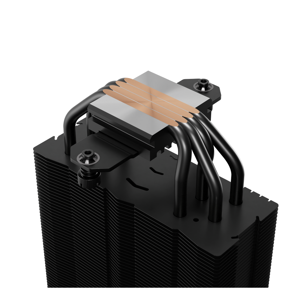 GAMDIAS BOREAS E2-410, Black Edition, 120mm, CPU Kule Tipi Hava Soğutma, Doğrudan Temas Teknolojisine Sahip 4 adet Gelişmiş Bakır Isı Borusu (AMD AM4-AM5 ve INTEL Tüm işlemciler ile uyumlu)
