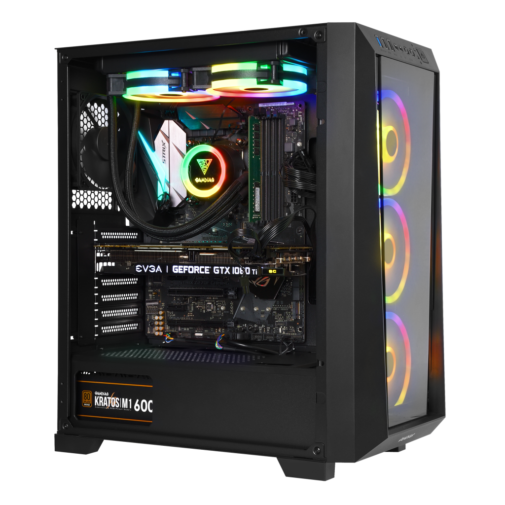 GAMDIAS TALOS M1 Elite, 850W, 80+ Bronze, Tempered Glass, ARGB, ATX GAMING KASA