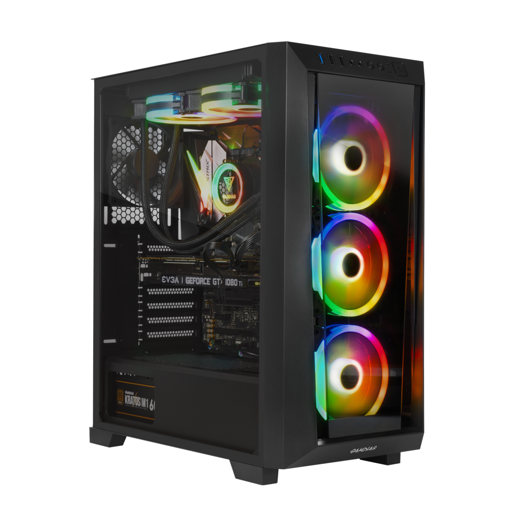 GAMDIAS TALOS M1 Elite, 850W, 80+ Bronze, Tempered Glass, ARGB, ATX GAMING KASA