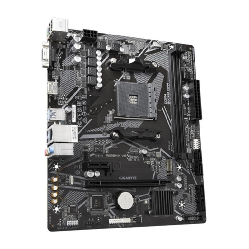 GIGABYTE A520M K V2 DDR4 5100MHZ 1XVGA 1XHDMI 1XM.2 USB 3.2 MATX AM4 (AMD AM4 5000/4000 /3000 SERİSİ İLE UYUMLU)