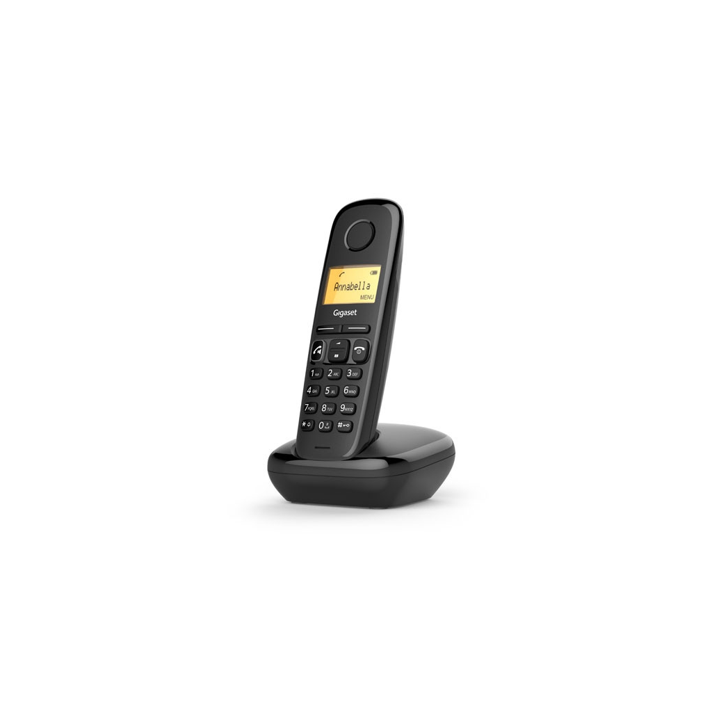 GIGASET A270, Dect Telefon, Siyah, 18 Saat Konuşma, 200 Saat Bekleme, 80 Kişilik Rehber