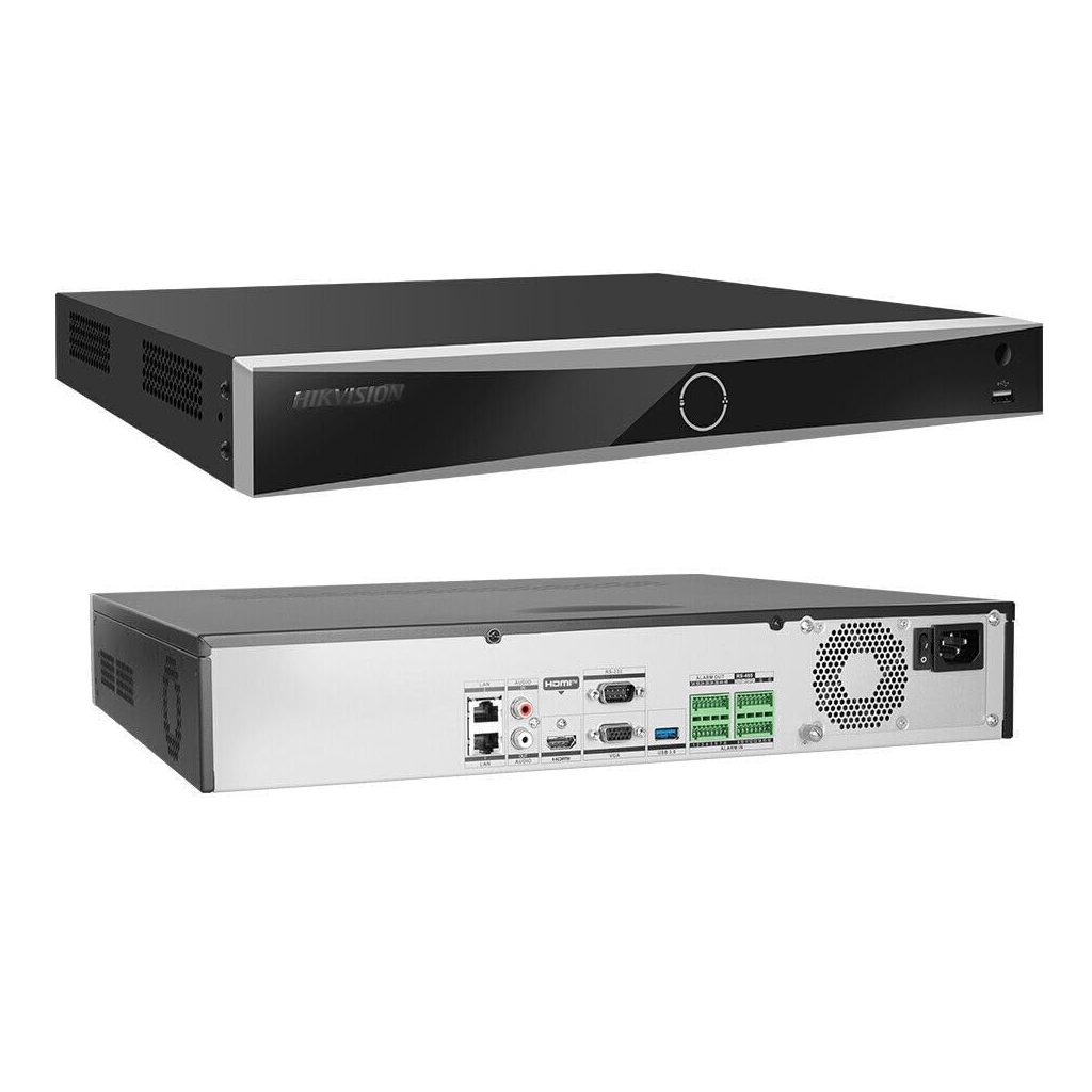 HIKVISION DS-7732NXI-K4, 32Kanal, 12Mpix, H265+, 4 HDD Desteği, 2160P Kayıt, 256Mbps Bant Genişliği, Metal Kasa, 2 Port GigaBit Lan, NVR