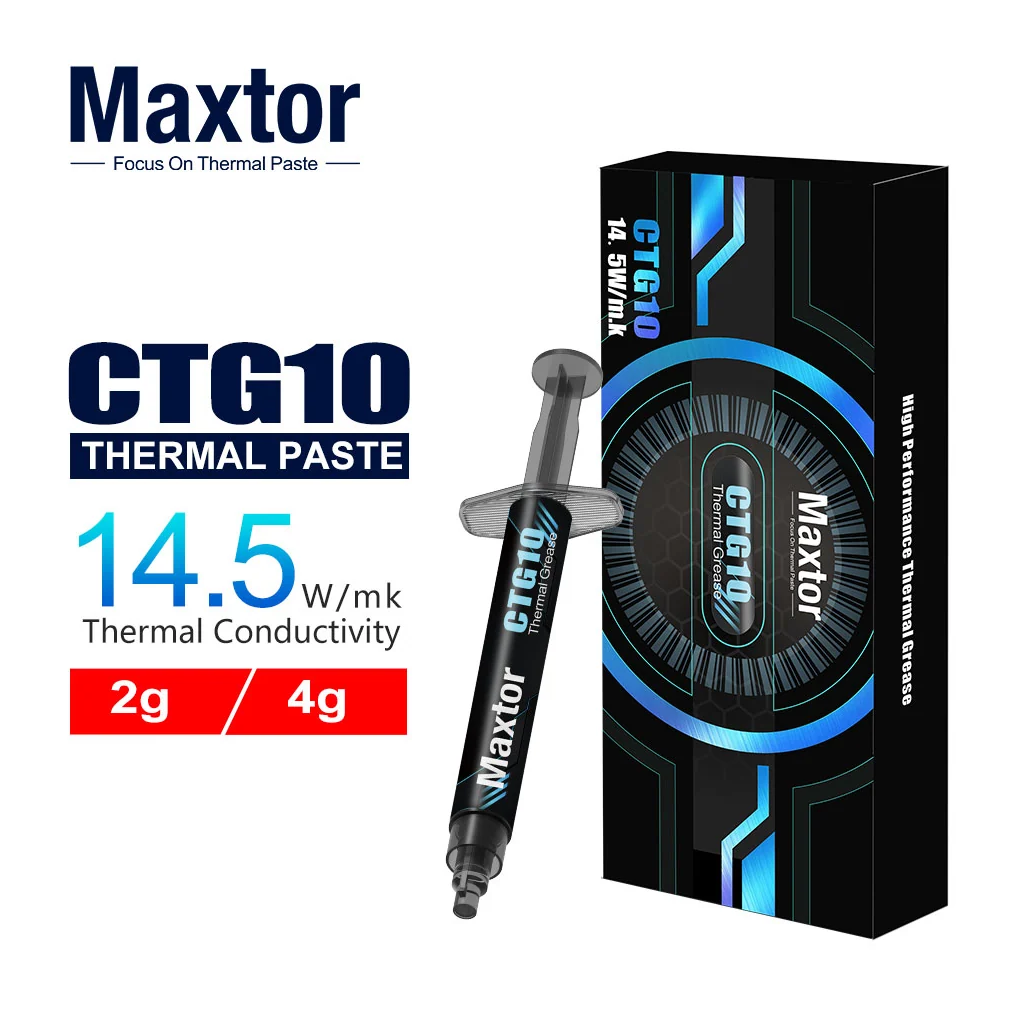 MAXTOR CTG10, 2Gram, Yüksek Performanslı,  Termal Macun, Termal İletkenlik: 14.5W/mK