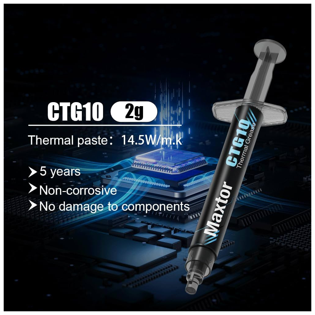 MAXTOR CTG10, 2Gram, Yüksek Performanslı,  Termal Macun, Termal İletkenlik: 14.5W/mK