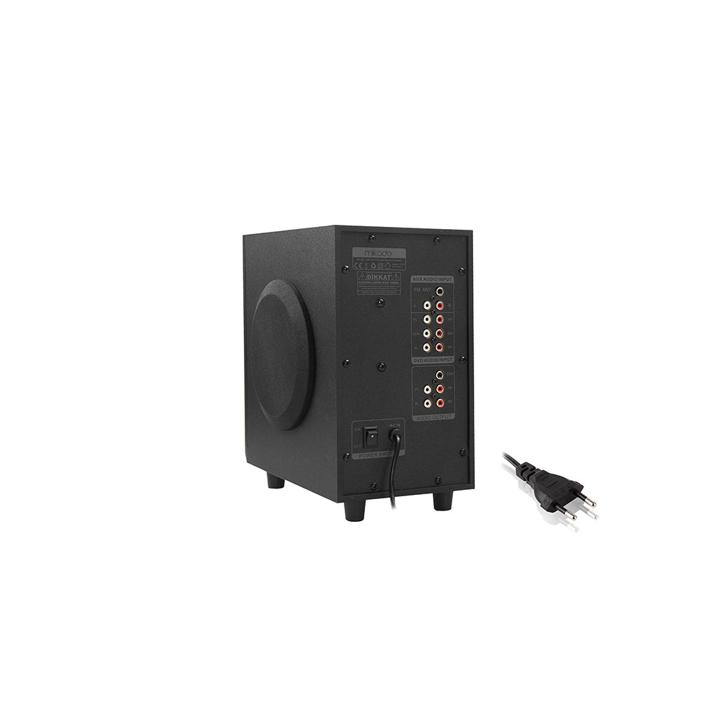 MIKADO MD-505, 70W, 5+1, Masaüstü, FM/BT/SD/USB, Siyah Kasa, Speaker