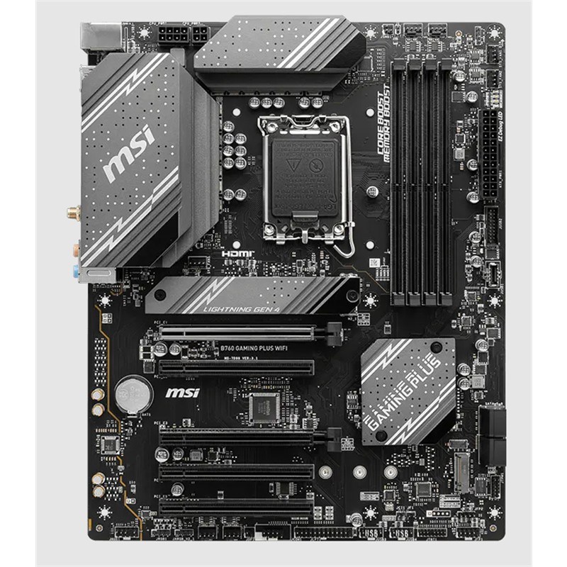 MSI B760 GAMING PLUS WIFI DDR4 5333MHZ 1XHDMI 1XDP 2XM.2 USB ATX 1700P (12. / 13. VE 14. NESİL İŞLEMCİ İLE UYUMLU)
