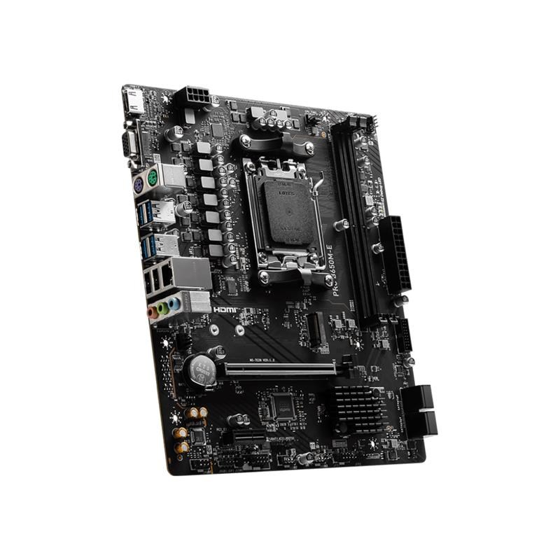 MSI PRO B650M-E DDR5 6800MHZ 1XVGA 1XHDMI 1XM.2 USB 3.2 MATX AM5(AMD AM5 9000/8000/7000 SERİLERİ İLE UYUMLU)